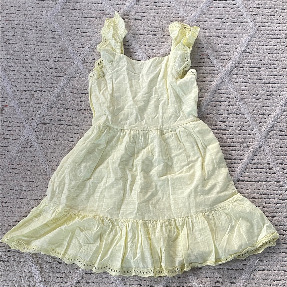 Cat & Jack Charming Yellow Kids Dress size 10/12 NWT